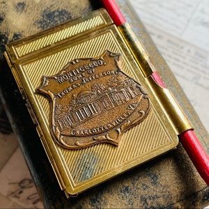 Jemco Vintage brass miniature hold a note Charlottesville Va